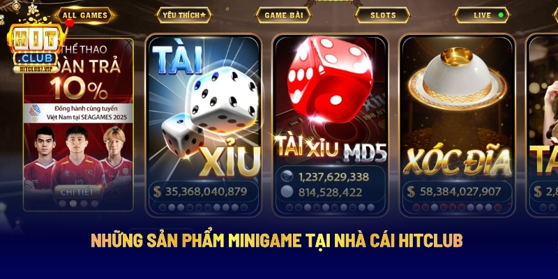 Những Sản Phẩm Minigame Tại Nhà Cái Hitclub
